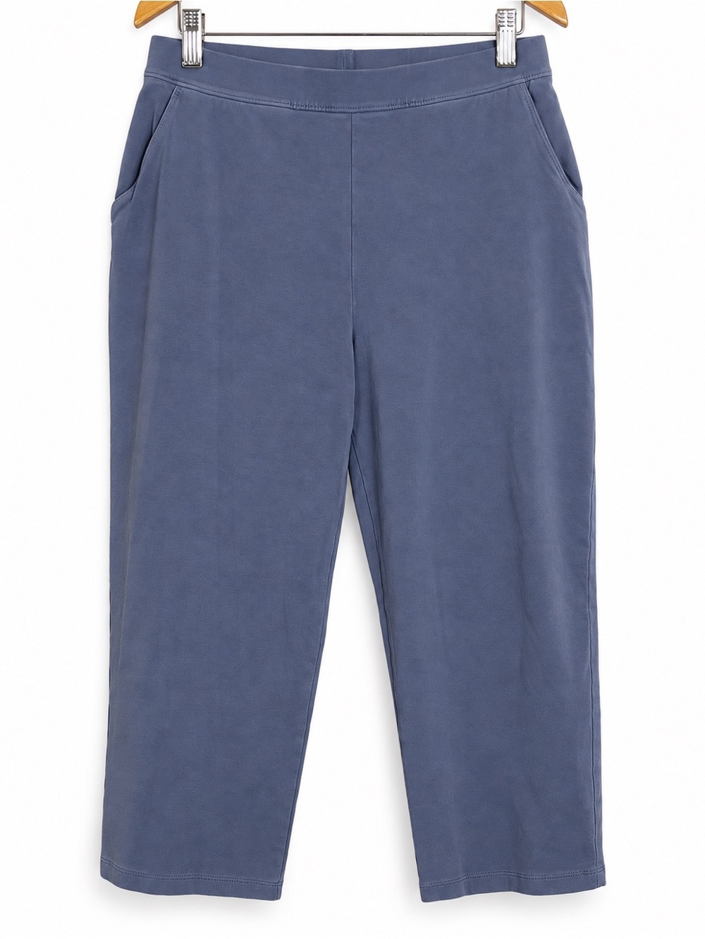 L.L.Bean Petite Small Blue Pull-On Ankle Pants Casual Outdoor Boho